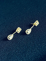 BERTHA - CZ 2-Way Style Earrings