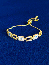 BESSIE - Square CZ Adjustable Bracelet